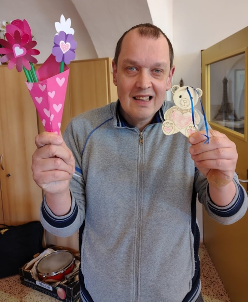 Výtvarné Valentýnské tvoření